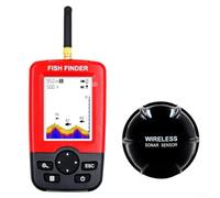 Besttoolifes Fish Finder mobile wireless con profondità di 40 m Abs 100 m Range Angling Display allarme profondità Plus Fish Detector Sonar Build 125khz fascio per mare o lago LCD