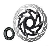Besttoolifes Freno a disco per bicicletta con coperchio di bloccaggio, disco di raffreddamento per mountain bike con fori di ventilazione, freno a disco centrale per bicicletta (160 mm)