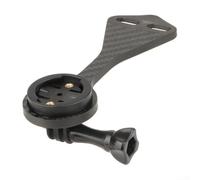 Besttoolifes Full Carbon Fiber Bicicletta Computer Mount Per Garmin Per Bryton F12 Manubrio Integrato, Leggero Camera Luce Staffa Per Combo (E)