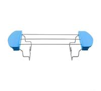 Besttoolifes Griglia per tostapane per sandwich, griglia riscaldante per barbecue, in acciaio inox, con manici antiscottatura, supporto per fette di pane, per la maggior parte delle tostature (blu)