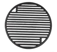 Besttoolifes Griglia rotonda per barbecue in ghisa, diametro 30-45,7 cm, resistente griglia di cottura nera per barbecue a carbone e gas, uso esterno (rete a griglia da 30 cm)