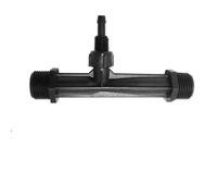 Besttoolifes Iniettore di fertilizzante Venturi da 1/2", realizzato in plastica ingegneristica, per sistemi di irrigazione agricola, ingresso/uscita 1/2", portata 0,29-0,81 m³/h