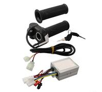 Besttoolifes Kit controller per scooter elettrico, 24 V-48 V, 250 W-1000 W, regolatore di velocità + manopola dell'acceleratore + serratura elettrica per modifica bicicletta elettrica (24 V 350 W)