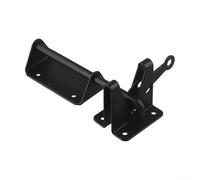 Besttoolifes Kit di chiavistello automatico per cancello da giardino, piscina e recinzione in metallo, design autobloccante a gravità, acciaio al carbonio nero, hardware completo con tirante per cavi