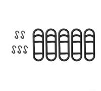 Besttoolifes Kit di cinghie elastiche in silicone, per appendere lampade, cronometri, pompe, con supporti di montaggio e accessori (B, 5 pezzi)