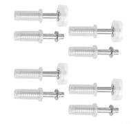 Besttoolifes Kit di ferramenta per porte a due pieghe con perno superiore e ruota guida per la riparazione liscia di armadi, armadi e porte del garage - 1/4/8 Set Kit di riparazione per porte a due