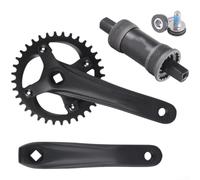 Besttoolifes Lega di alluminio per corona mountain bike 34T 36T | Il dente stretto e largo previene le cadute, per una durata trattata termicamente t6, leggero