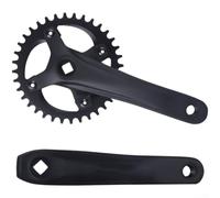 Besttoolifes Lega di alluminio per corona mountain bike 34T 36T | Il dente stretto e largo previene le cadute, per una durata trattata termicamente t6, leggero