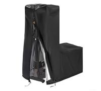 Besttoolifes Macchina ellittica antipolvere per attrezzatura esterna in tessuto Oxford 420D, protezione impermeabile per cross trainer, cardio custodia per interni con layout pieghevole (nero