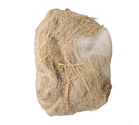 Besttoolifes Materiale naturale per nidificazione per piccoli uccelli: iuta, lino e misto cotone, alternativa alla polvere e alla biancheria da letto morbida, 20 g/40 g/80 g (20 G)