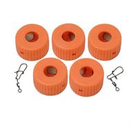 Besttoolifes Mini strumento magnetico per cacciaviti, 7 mm magnetico per potenziare gli anelli, accessorio in plastica arancione, confezione da 5 per migliorare il magnetismo delle punte