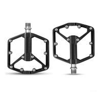 Besttoolifes Montagna laterale singola per pedali della bici, tre cuscinetti in lega di alluminio per pedali con doppio viso antiscivolo e liscio per strada per bici, compatibile con