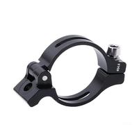 Besttoolifes Morsetto adattatore deragliatore anteriore nero 34,9 mm, per bici MTB, in lega di alluminio, convertitore brasato su band-on, compatibilità tubo sella 31,8 mm/34,9 mm, nero o rosso