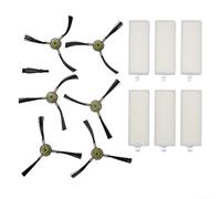 Besttoolifes OKP Life - Set di spazzole laterali di ricambio per robot aspirapolvere K2 K3 K4 K5, compatibile con M210 M210S M210B M213, kit di manutenzione (6 filtri, 6 spazzole)