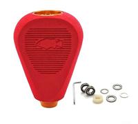 Besttoolifes Oro rosso, Modificato Per EVA Manopole Mulinello da Pesca per Daiwa DRT CQ200 & Tatula 300 Mulinelli - Manopole Grip di ricambio, 50,5 × 35 mm, 10,6 g, Include Chiave Esagonale e