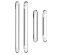 Besttoolifes Paraurti per ante di armadietti, in silicone trasparente, per armadietti, porte auto, cassetti, porte della doccia e coperchio WC, confezione da 4 con 2 misure, las(4 pezzi-S)