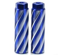 Besttoolifes Pedane per asse della bicicletta, in lega di alluminio, antiscivolo, per mountain bike e bici da strada, asse 100 x 28 mm, nero, rosso, blu, verde, oro (blu)