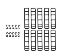 Besttoolifes Per il montaggio di lampade, cronometri, pompe, kit di dispositivi, bottiglie e accessori, set di cinghie di montaggio in silicone per luce, supporti elastici con ganci per (D, 10 pezzi)