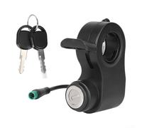 Besttoolifes per Kukirin per G2 Pro Max Serratura della porta dello scooter elettrico 5 pin parte di ricambio nera facile da installare resistente all'usura accessorio leggero
