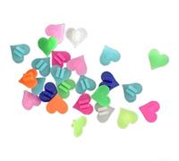 Besttoolifes Perline luminose per raggi che si illuminano al buio, decorazioni per ruote di bici per bambini, luci colorate in plastica con stelle e cuori, per installare accessori da ciclismo per la