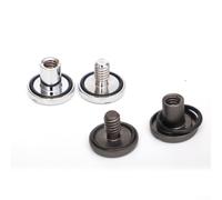 Besttoolifes Piastra posteriore in ottone per immersioni subacquee, compensatore di galleggiamento, imbracatura morbida a vite per libro, con bullone per set di fissaggio in acqua salata (nero)