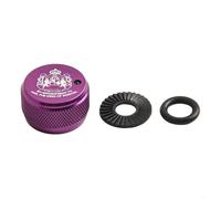 Besttoolifes Pomello del freno meccanico con kit audio interno, bobina in lega di alluminio, parte compatibile con mulinelli ABU 3/3.5/4/P5 per riparazioni di pesca (viola)