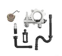 Besttoolifes Pompa dell'olio con asta a vite senza fine Tubo del carburante Tubo dell'olio e elemento filtrante compatibile con motosega 034 036 MS360 1125 640 3201 Parte di ricambio per
