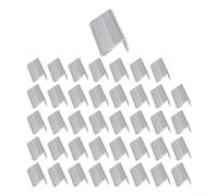 Besttoolifes Porta carte in acrilico trasparente, piccolo espositore per etichette, per nome, cartellino del prezzo, mini espositore da tavolo H (40 pezzi)