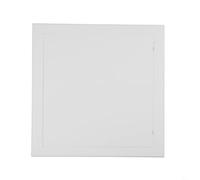 Besttoolifes Porta di ispezione per accesso al tubo fognario con porta di servizio in PVC, in plastica ABS, piastra di copertura per apertura con griglia di ventilazione, bianco (200 x 250)