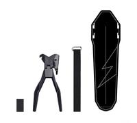 Besttoolifes PP5 - Set parafango posteriore in plastica per bici da strada e montagna per bici, strumento di montaggio per reggisella per paraspruzzi, compatibile con parafanghi da ciclismo (stile