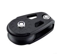 Besttoolifes Puleggia singola in nylon per canoa e uso marittimo, puleggia con cuscinetti a sfera per una gestione regolare della corda, hardware leggero per sartiame (60 x 30 x 20 mm, 25 g)