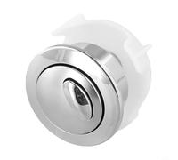 Besttoolifes Pulsante di scarico doppio per WC per valvola di scarico Siamp con cavo compatibile con modello Optima 50, nessun meccanismo a molla richiesto, per facile (argento)