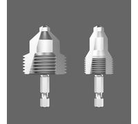 Besttoolifes Punta da trapano 3 in 1 per riparazione di tubi con design a tre lame, trapano a gradini e funzione rubinetto per tubi dell'acqua, strumento di espansione in metallo con gambo esagonale