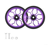 Besttoolifes Ruote in lega di alluminio da 80 mm per Brompton | Leggero cuscinetto sigillato pieghevole aggiornamento bici, anello di gomma antiscivolo per regolare per il transito