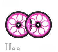 Besttoolifes Ruote in lega di alluminio da 80 mm per Brompton | Leggero cuscinetto sigillato pieghevole aggiornamento bici, anello di gomma antiscivolo per regolare per il transito