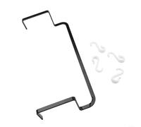 Besttoolifes Scaldasalviette per scaldasalviette riscaldato, barra portasciugamani in metallo, supporto per asciugamani sopra il radiatore, 35 cm, S 50 cm, grande (nero-piccolo)