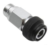 Besttoolifes Scuba Diving Adattatore a Sgancio Rapido, Filettatura 9/16 | Rame cromato, anello di presa larga per giacca BCD, connettore sicuro push-lock per attrezzatura subacquea
