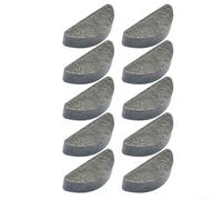 Besttoolifes Set di 10 chiavi metriche circolari per Woodruff in acciaio al carbonio, assortimento di chiavi per albero a mezza luna, per manovella motore, elementi di fissaggio per le chiavi e