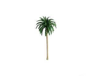 Besttoolifes Set di 18 modelli di palme in plastica, 5 misure da 7 a 16 cm, per paesaggi fai da te, paesaggio, sabbia, tavolo, decorazione per torte, treni, layout