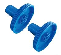 Besttoolifes Set di 2 connettori per filtro piscina da 3,2 cm, adattatore filtro per sistema di uscita Intex, parti di ricambio per piscina fuori terra, grigio blu (2 blu)