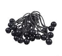 Besttoolifes Set di 20 corde elastiche a sfera per tenda da esterno, telone elastico Oxford, cinghie di legatura resistenti, con estremità a sfera in plastica per fissare l'ombra