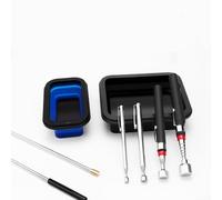 Besttoolifes Set di 4 attrezzi telescopici magnetici con design estensibile e flessibile per recuperare piccole parti metalliche in spazi difficili da raggiungere (blu piccolo)