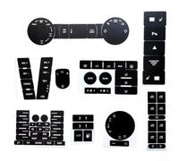 Besttoolifes Set di adesivi per riparazione di pulsanti dal 2004 al 2009, con scritte bianche in vinile di alta qualità, sovrapposizione con pulsante a pressione per ridurre la penetrazione della luce