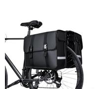 Besttoolifes Set di borse laterali per bicicletta, borsa da sella, borsa da sella, borsa per computer portatile, borsa da bicicletta, accessori professionali da ciclismo per portapacchi posteriore