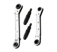 Besttoolifes Set di chiavi a cricchetto per valvole del condizionatore d'aria per HVAC e servizio di refrigerazione, strumento pneumatico regolabile con leva a scatto rapido per compressore