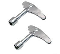 Besttoolifes Set di chiavi triangolari per la manutenzione dell'ascensore, strumento multiuso con struttura in lega di zinco, compatibile con armadi elettronici, scatola contatore (2 pezzi)