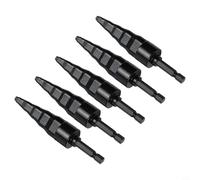 Besttoolifes Set di espansori per tubi in rame 5 in 1 con manico esagonale per riparazione di refrigerazione HVAC, compatibile con trapano elettrico, svasatura in acciaio al cromo vanadio