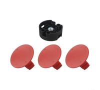 Besttoolifes Set di pezzi di ricambio per decespugliatore Bosch AFS 23-37 con copertura protettiva rossa e base nera per la manutenzione del prato da giardino