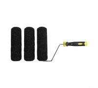 Besttoolifes Set di rulli per cartongesso da 22,9 cm, con 3 pennelli a rullo composto e telaio per vernice, manico in acciaio per dipingere pareti e soffitti, ideale per la casa e un'ampia copertura