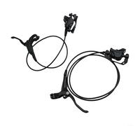 Besttoolifes Set freno a disco idraulico, anteriore sinistro 850 mm, posteriore destro, 1350 mm, pinze a 2 pistoncini in lega di alluminio, finitura CNC, per mountain bike